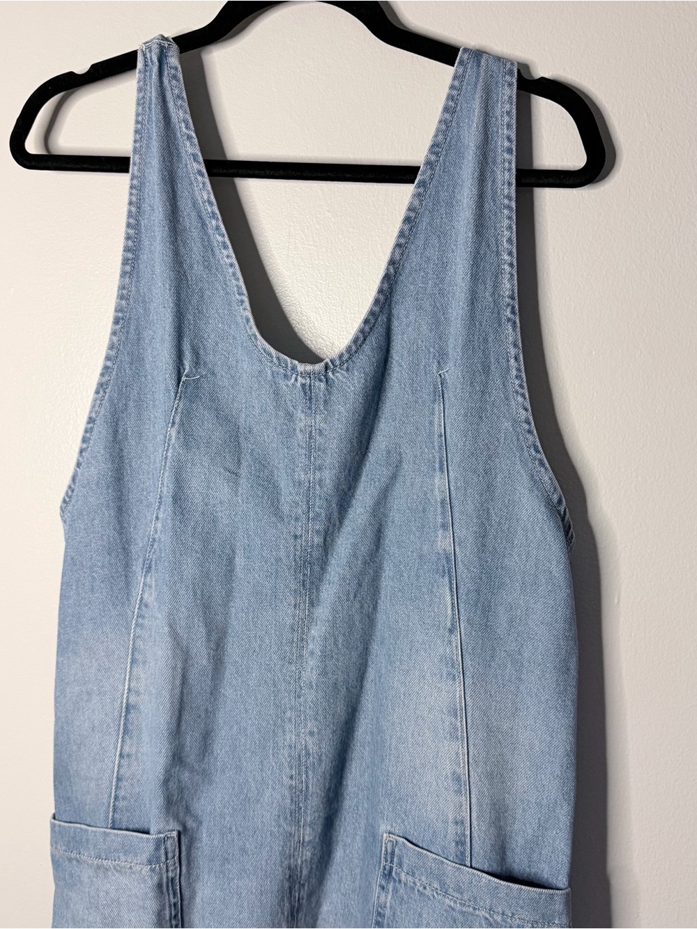 We the Free Light Blue high roller Denim Overalls - Picture 2 of 6